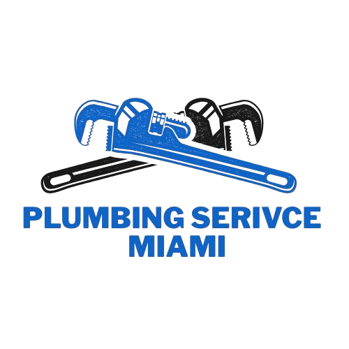 plumbing service miami logo with plumbing equipments